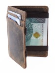PORTFEL MAGICZNY ETUI NA KARTY SKÓRA VINTAGE GREENBURRY 1608-25