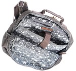 PLECAK KLASYCZNY DUŻY PŁÓTNO KHAKI SKÓRA GREENBURRY 5908-30 AVIATOR