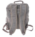 PLECAK KLASYCZNY DUŻY PŁÓTNO KHAKI SKÓRA GREENBURRY 5908-30 AVIATOR