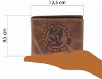 PORTFEL ZODIAK PANNA SKÓRA VINTAGE GREENBURRY 1705-JUNGFRAU-25 VIRGO