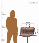TORBA PODRÓŻNA WEEKENDOWA SKÓRA VINTAGE GREENBURRY 1675-25