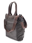 TORBA NA RAMIĘ SHOPPERBAG PŁÓTNO KHAKI SKÓRA GREENBURRY 5900-30 AVIATOR