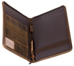 TECZKA AKTÓWKA ORGANIZER FORMAT A4 NA DOKUMENTY SKÓRA VINTAGE GREENBURRY 1721-25