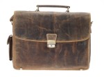 TECZKA BIZNES FORMAT A4 NA LAPTOP DOKUMENTY TORBA NA RAMIĘ SKÓRA VINTAGE GREENBURRY 1718-25