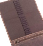 PIÓRNIK ETUI NA KREDKI PISAKI ZAMYKANY TROKIEM SKÓRA VINTAGE GREENBURRY 1647-25