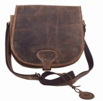 TOREBKA LISTONOSZKA MYŚLIWSKA NA RAMIĘ SKÓRA VINTAGE GREENBURRY 1638-25