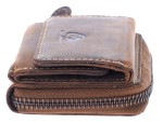 PORTFEL MINI NA SUWAK POZIOM SKÓRA VINTAGE GREENBURRY 1668-25