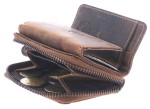 PORTFEL MINI NA SUWAK POZIOM SKÓRA VINTAGE GREENBURRY 1668-25