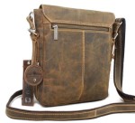 TORBA NA RAMIĘ MIEJSKA FORMAT A5 Z ODPINANĄ SASZETKĄ SKÓRA GREENBURRY 1912M-25