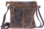 TORBA LISTONOSZKA NA RAMIĘ FORMAT A5 NA TABLET SKÓRA VINTAGE GREENBURRY 1650-25