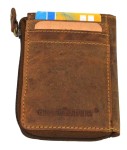 PORTFEL MINI NA SUWAK ETUI NA KARTY PION SKÓRA VINTAGE GREENBURRY 1685-25 RFID