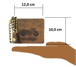 PORTFEL Z ŁAŃCUCHEM POZIOM SKÓRA VINTAGE GREENBURRY 1796-BIKE-25 MOTOCYKL