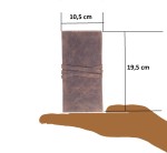 PIÓRNIK ETUI NA KREDKI PISAKI ZAMYKANY TROKIEM SKÓRA VINTAGE GREENBURRY 1647-25