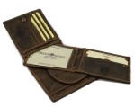 PORTFEL MĘSKI Z WYJMOWANĄ WKŁADKĄ POZIOM SKÓRA VINTAGE GREENBURRY 1702-25
