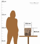 TORBA NA RAMIĘ PRZEWIESZKA Z KLAPĄ FORMAT A5 NA TABLET SKÓRA VINTAGE GREENBURRY 1694-25