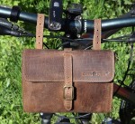 TORBA DO ROWERU SAKWA TECZKA POZIOM SKÓRA VINTAGE GREENBURRY 1577-25