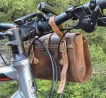 TORBA DO ROWERU SAKWA TECZKA POZIOM SKÓRA VINTAGE GREENBURRY 1577-25