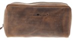 PIÓRNIK MAŁA KOSMETYCZKA ETUI SASZETKA NA SUWAK SKÓRA VINTAGE GREENBURRY 1789C-25