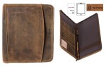 TECZKA AKTÓWKA ORGANIZER FORMAT A4 NA DOKUMENTY SKÓRA VINTAGE GREENBURRY 1721-25