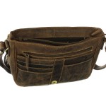 TOREBKA NA RAMIĘ LISTONOSZKA FORMAT A5 SKÓRA VINTAGE GREENBURRY 1723M-25