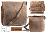 TORBA NA RAMIĘ MIEJSKA FORMAT A5 PION NA TABLET SKÓRA VINTAGE GREENBURRY 1729-25