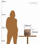 TORBA NA RAMIĘ MIEJSKA FORMAT A5 PION NA TABLET SKÓRA VINTAGE GREENBURRY 1729-25