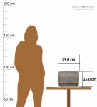 TORBA NA RAMIĘ MIEJSKA FORMAT A5 POZIOM NA TABLET SKÓRA VINTAGE GREENBURRY 1731-25