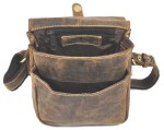 TOREBKA NA RAMIĘ MAŁA LISTONOSZKA SKÓRA VINTAGE GREENBURRY 1738-25