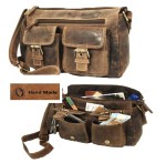 TOREBKA DAMSKA NA RAMIĘ SKÓRA VINTAGE GREENBURRY 1769-25