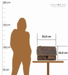 TORBA NA RAMIĘ Z KLAPĄ FORMAT A4 NA LAPTOP SKÓRA VINTAGE GREENBURRY 1781-25