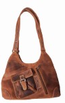 TOREBKA NA RAMIĘ DAMSKA Z ODPINANĄ SASZETKĄ SKÓRA VINTAGE GREENBURRY 1917-25