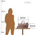 TORBA PODRÓŻNA WEEKENDOWA SKÓRA VINTAGE GREENBURRY 1606-25