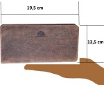 PORTFEL DUŻY NA SUWAK DAMSKI SKÓRA VINTAGE GREENBURRY 1678-25