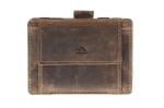 PORTFEL MAGICZNY PORTMONETKA ETUI NA KARTY SKÓRA VINTAGE GREENBURRY 1608A-25