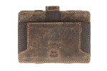 PORTFEL MAGICZNY PORTMONETKA ETUI NA KARTY SKÓRA VINTAGE GREENBURRY 1608A-25