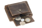 PORTFEL MAGICZNY PORTMONETKA ETUI NA KARTY SKÓRA VINTAGE GREENBURRY 1608A-25