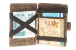 PORTFEL MAGICZNY PORTMONETKA ETUI NA KARTY SKÓRA VINTAGE GREENBURRY 1608A-25