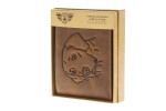 PORTFEL POZIOM Z WIZERUNKIEM GŁOWY PSA SKÓRA VINTAGE GREENBURRY 1705-DOG-25