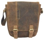 TOREBKA NA RAMIĘ LISTONOSZKA FORMAT A5 SKÓRA VINTAGE GREENBURRY 1812-25