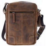 TOREBKA PRZEWIESZKA MIEJSKA NA RAMIĘ  FORMAT A5 SKÓRA GREENBURRY 1832M-25