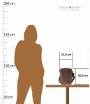 TOREBKA PRZEWIESZKA MIEJSKA NA RAMIĘ FORMAT A5 SKÓRA GREENBURRY 1832M-25