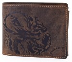 PORTFEL Z WIZERUNKIEM SMOKA POZIOM SKÓRA VINTAGE GREENBURRY D-1796-25 DRAGON