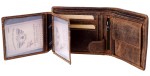 PORTFEL Z WIZERUNKIEM SMOKA POZIOM SKÓRA VINTAGE GREENBURRY D-1796-25