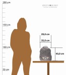 PLECAK KLASYCZNY DUŻY PŁÓTNO KHAKI SKÓRA GREENBURRY 5908-30 AVIATOR