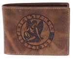 PORTFEL ZODIAK PANNA SKÓRA VINTAGE GREENBURRY 1705-JUNGFRAU-25 VIRGO