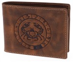 PORTFEL ZODIAK RAK SKÓRA VINTAGE GREENBURRY 1705-KREBS-25 CANCER