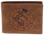 PORTFEL ZODIAK STRZELEC SKÓRA VINTAGE GREENBURRY 1705-SCHUETZE-25 SAGITARIUS