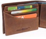 PORTFEL ZODIAK KOZIOROŻEC SKÓRA VINTAGE GREENBURRY 1705-STEINBOCK-25 CAPRICORN