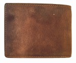 PORTFEL POZIOM Z WIZERUNKIEM GŁOWY JELENIA SKÓRA VINTAGE GREENBURRY 1705-RS-25