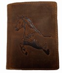 PORTFEL PION Z WIZERUNKIEM KONIA SKÓRA VINTAGE GREENBURRY 1701-HORSE-25
